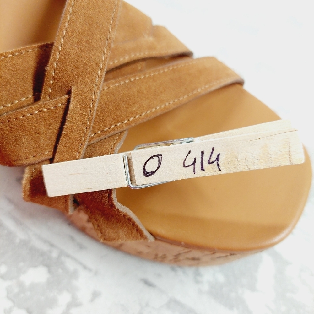 New Free People LisbonTan Leather Mary Jane Platform Sandal O414 - Picture 13 of 13